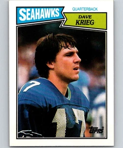 1987 Topps #173 Dave Krieg VG  Seattle Seahawks 