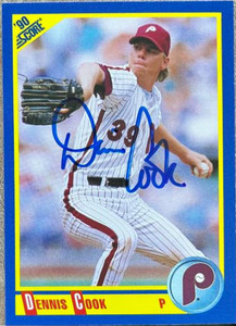 Dennis Cook Autographed 1990 Score #545