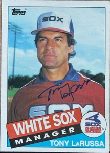 Tony LaRussa Autographed 1985 Topps #466 Chicago White Sox Card