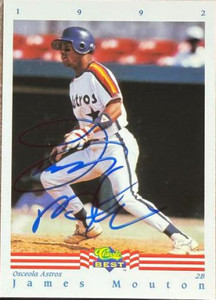 James Mouton Autographed 1992 Classic Best #207 Osceola Astros Card