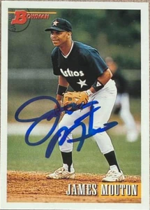 James Mouton Autographed 1993 Bowman #236 Houston Astros Card