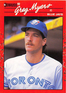 1990 Donruss #706 Greg Myers NM-MT Toronto Blue Jays 
