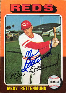 Merv Rettenmund Autographed 1975 Topps #369