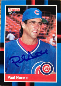 Paul Noce Autographed 1988 Donruss #315