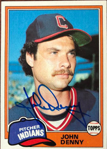 John Denny Autographed 1981 Topps #122