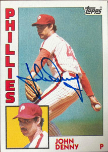 John Denny Autographed 1984 Topps #17
