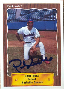 Paul Noce Autographed 1990 Pro Cards #241 Paul Noce Autographed 1990 Pro Cards #241