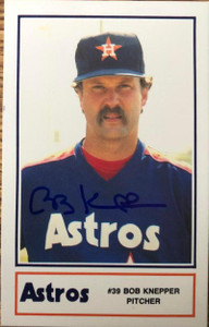 Bob Knepper Autographed 1987 Houston Astros Police #15
