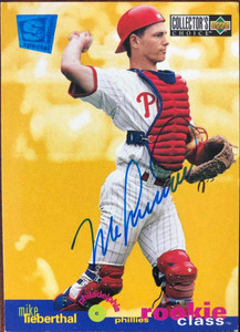 Mike Lieberthal Autographed 1995 Collector's Choice SE #24