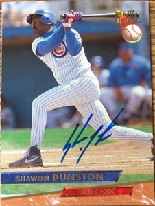 Shawon Dunston Autographed 1993 Fleer Ultra #17