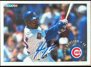 Shawon Dunston Autographed 1994 Fleer Update #U109