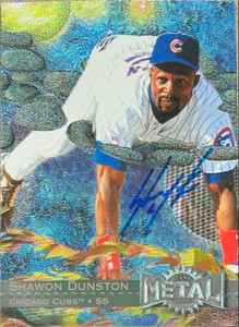 Shawon Dunston Autographed 1996 Metal Universe #139