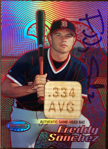 Freddy Sanchez Autographed 2002 Bowman's Best Red #152
