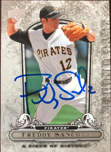 Freddy Sanchez Autographed 2008 Upper Deck A Piece of History #77