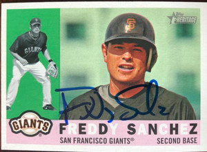 SOLD 14826 Freddy Sanchez Autographed 2009 Topps Heritage #661 SOLD 14826 Freddy Sanchez Autographed 2009 Topps Heritage #661