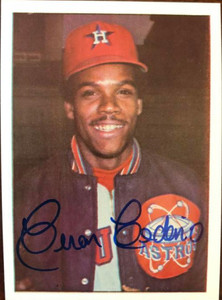 Cesar Cedeno autographed baseball card (Houston Astros) 1976