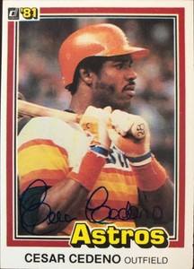 Cesar Cedeno - Houston Astros  Astros baseball, Houston astros