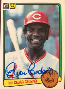 Cesar Cedeno Autographed 1983 Donruss #43