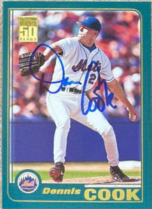 Dennis Cook Autographed 2001 Topps #156