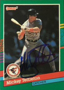 Mickey Tettleton Autographed 1991 Donruss #597