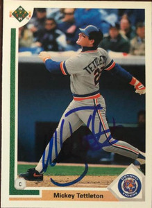 Mickey Tettleton Autographed 1991 Upper Deck #729