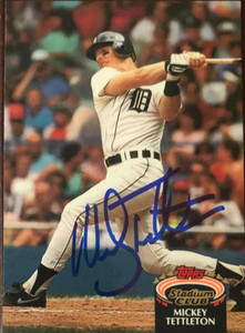 Mickey Tettleton Autographed 1992 Stadium Club #195