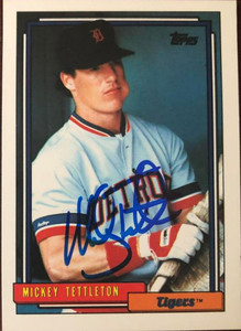 Mickey Tettleton Autographed 1992 Topps #29