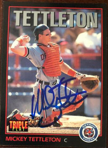 Mickey Tettleton Autographed 1993 Triple Play #92