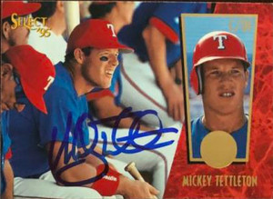 Mickey Tettleton Autographed 1995 Score Select #222