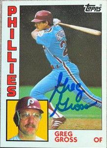 Greg Gross Autographed 1984 Topps Tiffany #613