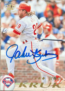 John Kruk Autographed 1995 Pacific #331