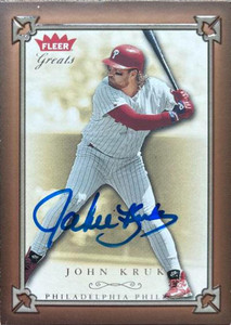 John Kruk autographed Baseball Card (San Diego Padres) 1989 Fleer #309