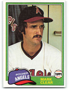 1981 Topps #12 Mark Clear VG California Angels 