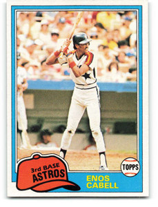 1981 Topps #45 Enos Cabell VG Houston Astros 