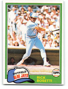 1981 Topps #46 Rick Bosetti VG Toronto Blue Jays 