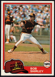 1981 Topps #49 Bob Shirley VG San Diego Padres 