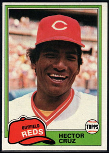 1981 Topps #52 Hector Cruz VG Cincinnati Reds 
