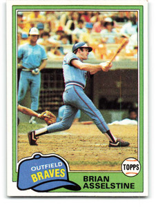 1981 Topps #64 Brian Asselstine VG Atlanta Braves 