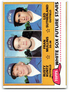 1981 Topps #112 Rusty Kuntz/Fran Mullins/Leo Sutherland White Sox Rookies VG RC Rookie Chicago White Sox 