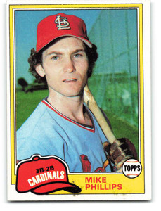 1981 Topps #113 Mike Phillips VG St. Louis Cardinals 