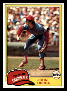 1981 Topps #152 John Urrea VG St. Louis Cardinals 