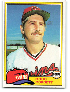 1981 Topps #162 Doug Corbett VG RC Rookie Minnesota Twins 