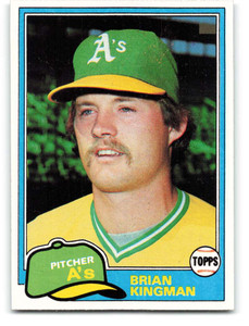 1981 Topps #284 Brian Kingman VG Oakland Athletics 