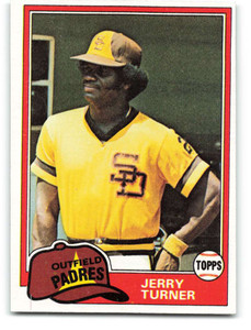 1981 Topps #285 Jerry Turner VG San Diego Padres 