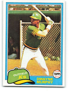 1981 Topps #341 Dwayne Murphy VG Oakland Athletics 