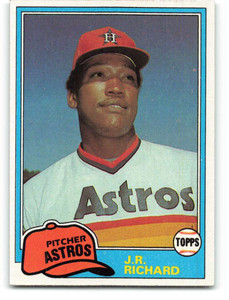 1981 Topps #350 J.R. Richard VG Houston Astros 
