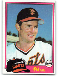1981 Topps #361 Joe Strain VG San Francisco Giants 