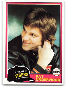 1981 Topps #373 Pat Underwood VG Detroit Tigers 