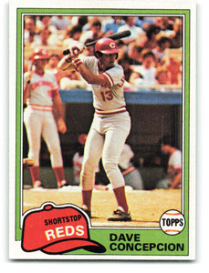 1981 Topps #375 Dave Concepcion VG Cincinnati Reds 