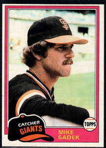 1981 Topps #384 Mike Sadek VG San Francisco Giants 